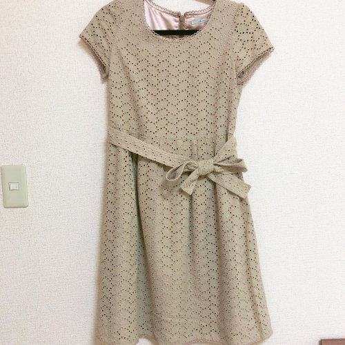 chaines コットンレースワンピース