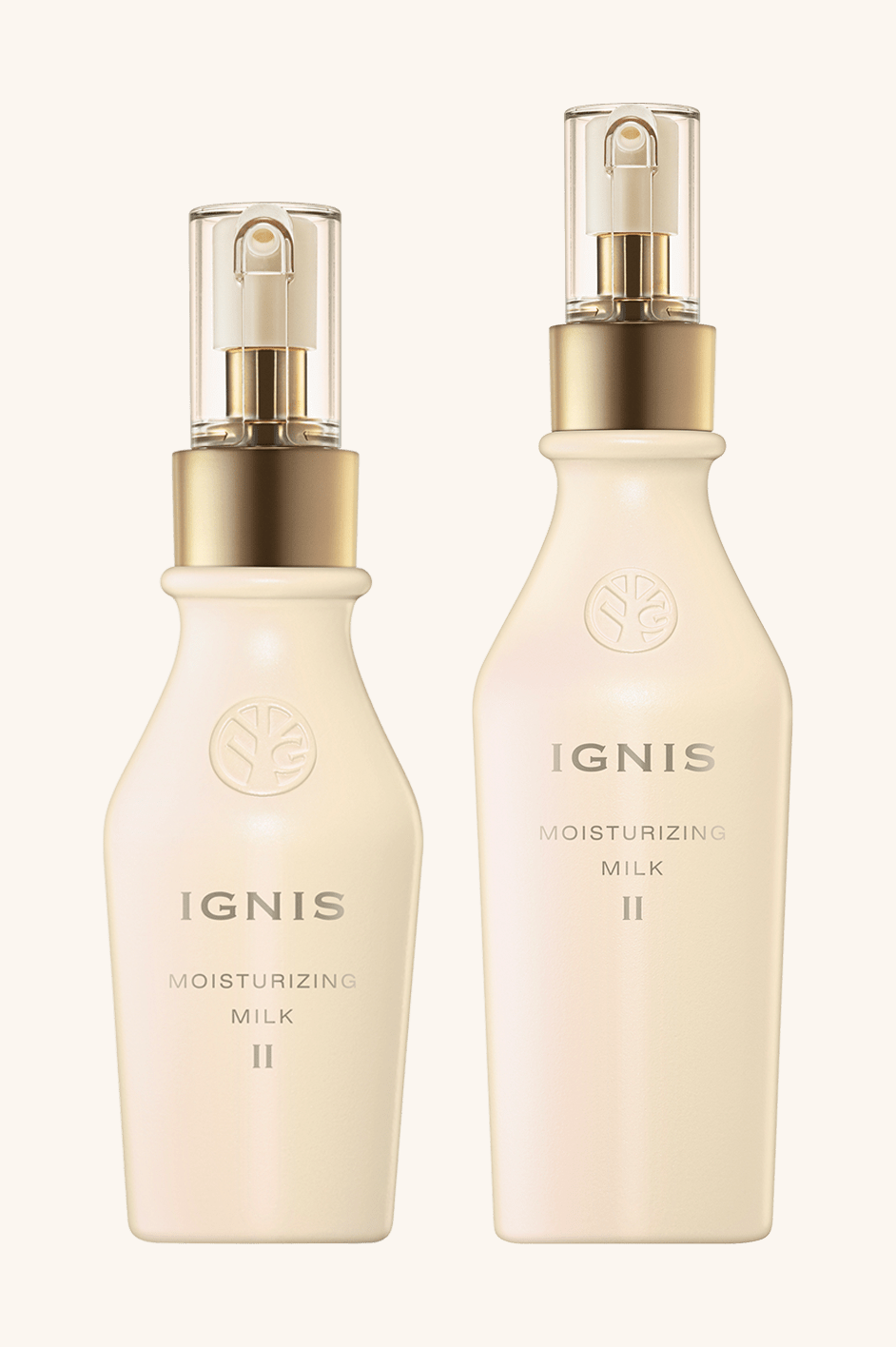 イグニス モイスチュアライジング ミルク II(公式画像を切り抜き加工・110g/200gサイズ)
