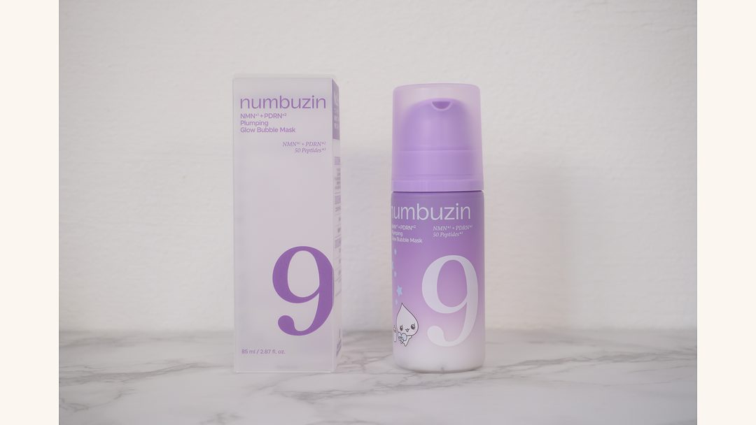 numbuzin 9番 バブルパックの外箱とボトルを並べた写真